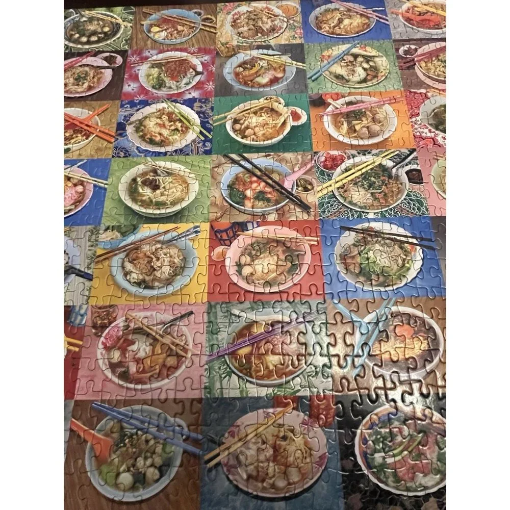Galison Noodles For Lunch COMPLETE 500 Piece Puzzle 20